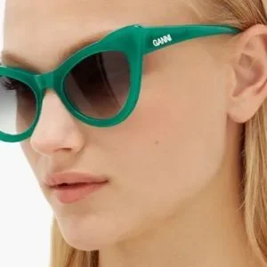 Ganni Lulu 01 Cat Eye Sunglasses - Black Ganni | Accessories | Ganni Lulu Cat Eye Sunglasses Black  main image 3